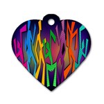 Dancing Dog Tag Heart (One Side)