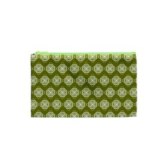 Abstract Knot Geometric Tile Pattern Cosmetic Bag (xs) by GardenOfOphir
