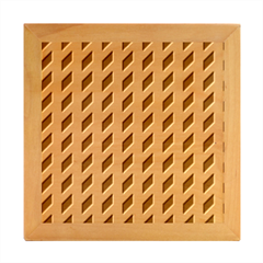 Modern Retro Chevron Patchwork Pattern Wood Photo Frame Cube by GardenOfOphir
