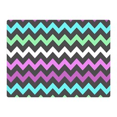 Chevron Pattern Gifts Two Sides Premium Plush Fleece Blanket (mini) by GardenOfOphir