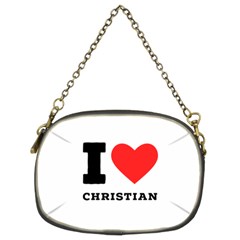 I Love Christian Chain Purse (two Sides) by ilovewhateva