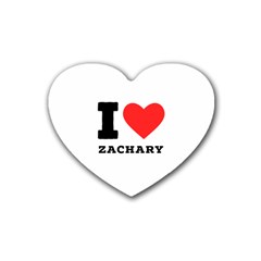 I Love Zachary Rubber Coaster (heart) by ilovewhateva