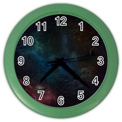 Space-02 Color Wall Clock by nateshop