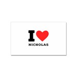 I love nicholas Sticker Rectangular (100 pack)