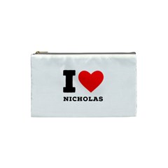 I Love Nicholas Cosmetic Bag (small) by ilovewhateva