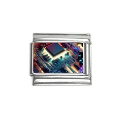 Ai Generated Motherboard City Technology Tech Cpu Italian Charm (9mm) by Jancukart