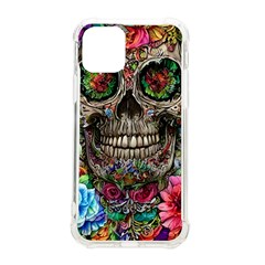 Retro Floral Skull Iphone 11 Pro 5 8 Inch Tpu Uv Print Case by GardenOfOphir