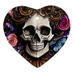 Skull Bones Ornament (Heart)