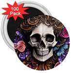 Skull Bones 3  Magnets (100 pack)