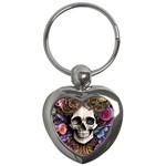Skull Bones Key Chain (Heart)