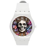 Skull Bones Round Plastic Sport Watch (M)