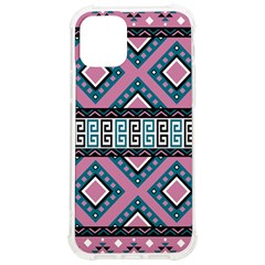 Pink Pattern Design Vintage Iphone 12/12 Pro Tpu Uv Print Case