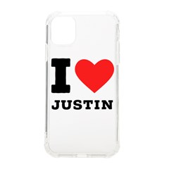 I Love Justin Iphone 11 Tpu Uv Print Case by ilovewhateva