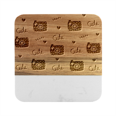 Cute-cutes Marble Wood Coaster (square) by nateshop