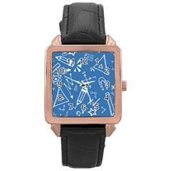Education Rose Gold Leather Watch  by nateshop