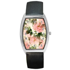 Flowers-105 Barrel Style Metal Watch by nateshop