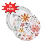 Flowers-107 2.25  Buttons (10 pack) 