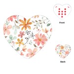 Flowers-107 Playing Cards Single Design (Heart)