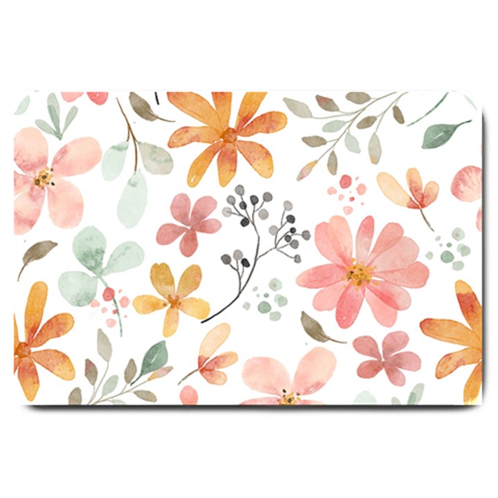 Flowers-107 Large Doormat