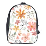Flowers-107 School Bag (Large)
