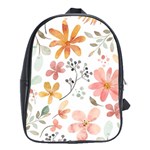 Flowers-107 School Bag (XL)