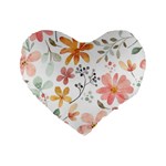 Flowers-107 Standard 16  Premium Heart Shape Cushions