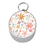 Flowers-107 Mini Silver Compasses