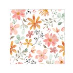 Flowers-107 Square Satin Scarf (30  x 30 )