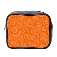 Orange-ellipse Mini Toiletries Bag (two Sides) by nateshop