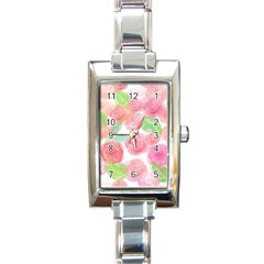 Roses-50 Rectangle Italian Charm Watch by nateshop