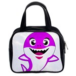 Purple Shark Fish Classic Handbag (Two Sides)