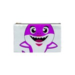 Purple Shark Fish Cosmetic Bag (Small)