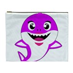 Purple Shark Fish Cosmetic Bag (XL)