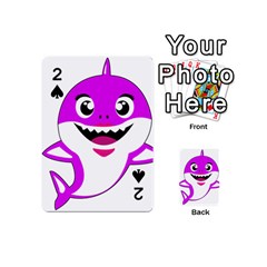 Purple Shark Fish Playing Cards 54 Designs (mini) by Semog4