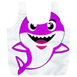 Purple Shark Fish Full Print Recycle Bag (XL)