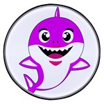 Purple Shark Fish Wireless Fast Charger(Black)