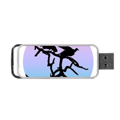 Birds Bird Vultures Tree Branches Portable Usb Flash (one Side) by Semog4