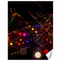 Abstract Light Star Design Laser Light Emitting Diode Canvas 12  X 16  by Semog4