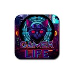Gamer Life Rubber Coaster (Square)