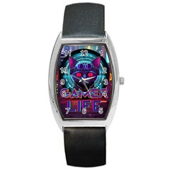 Gamer Life Barrel Style Metal Watch by minxprints
