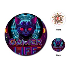 Gamer Life Playing Cards Single Design (round) by minxprints