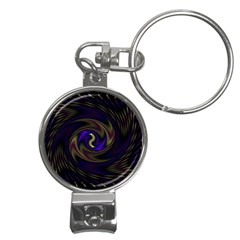 Manadala Twirl Abstract Nail Clippers Key Chain by Semog4