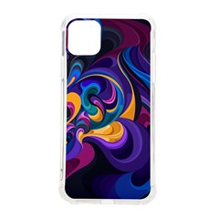 Colorful Waves Abstract Waves Curves Art Abstract Material Material Design Iphone 11 Pro Max 6 5 Inch Tpu Uv Print Case by Semog4