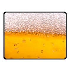 Beer Texture Liquid Bubbles Two Sides Fleece Blanket (small) by Semog4