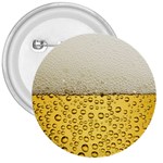 Texture Pattern Macro Glass Of Beer Foam White Yellow Art 3  Buttons