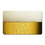 Texture Pattern Macro Glass Of Beer Foam White Yellow Art Magnet (Rectangular)