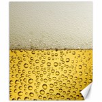Texture Pattern Macro Glass Of Beer Foam White Yellow Art Canvas 8  x 10 