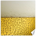 Texture Pattern Macro Glass Of Beer Foam White Yellow Art Canvas 12  x 12 