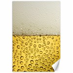 Texture Pattern Macro Glass Of Beer Foam White Yellow Art Canvas 20  x 30  19.62 x28.9  Canvas - 1