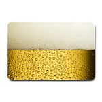 Texture Pattern Macro Glass Of Beer Foam White Yellow Art Small Doormat